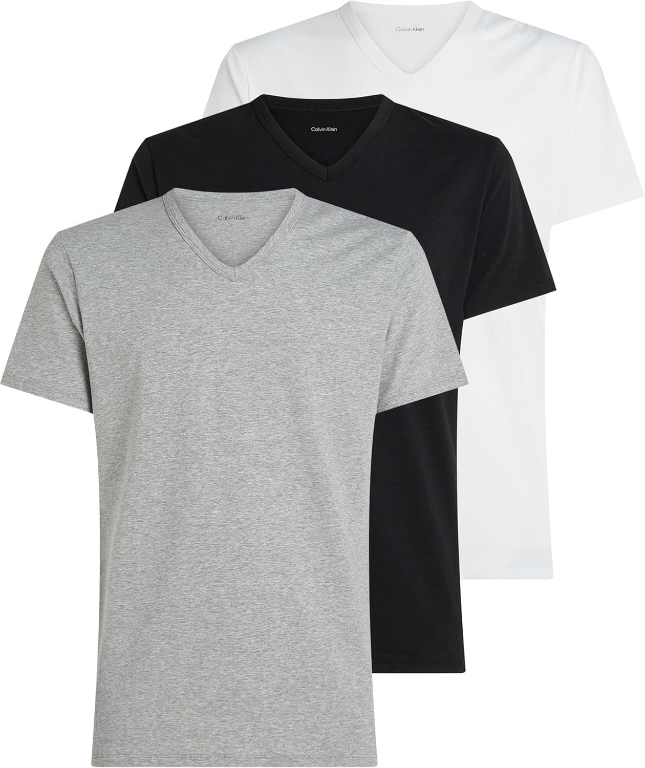 Calvin Klein | Pack de 3 t-shirts de manga curta com decote em bico para homem