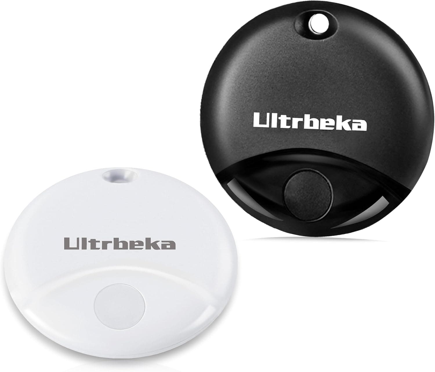 Ultrbeka Localizador de objetos Bluetooth 2 Pack, Smart Air Tracker Tag funciona com Apple pesquisar(apenas iOS), compatível com o localizador de chaves, carteiras, bagagem