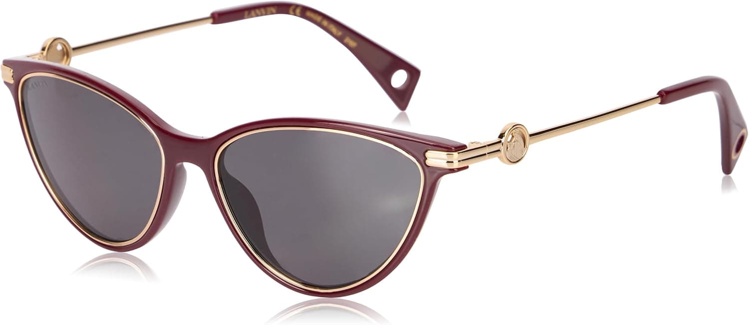 Lanvin Sunglasses para mulher, 600 Burgundy