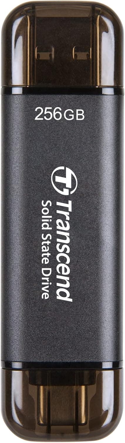 Transcend SSD Externo de 256 GB ESD310C USB 10Gbps, preto