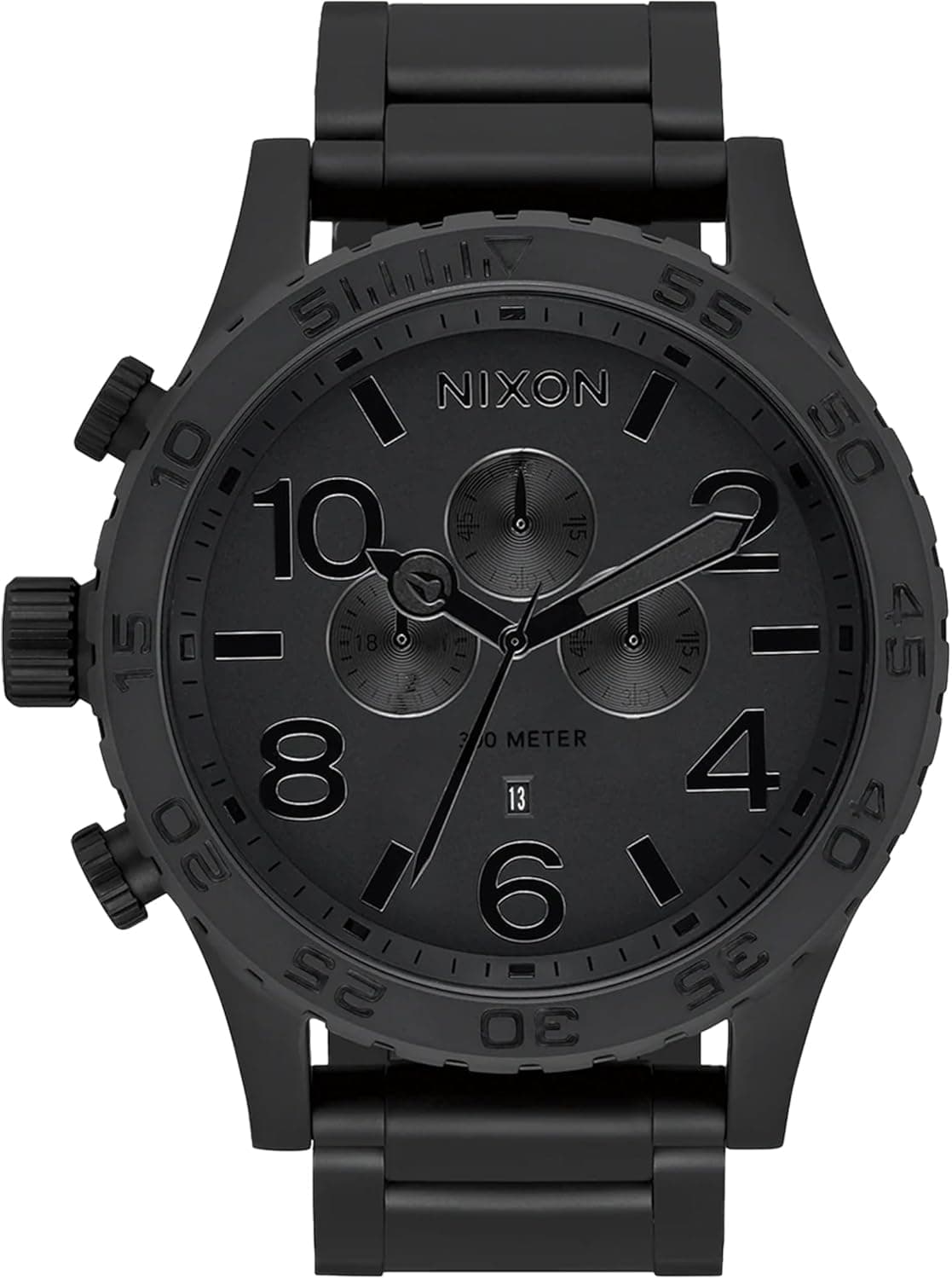 Nixon Relógio analógico para homem de quartzo japonês com correia em aço inoxidável A1389-3086-00