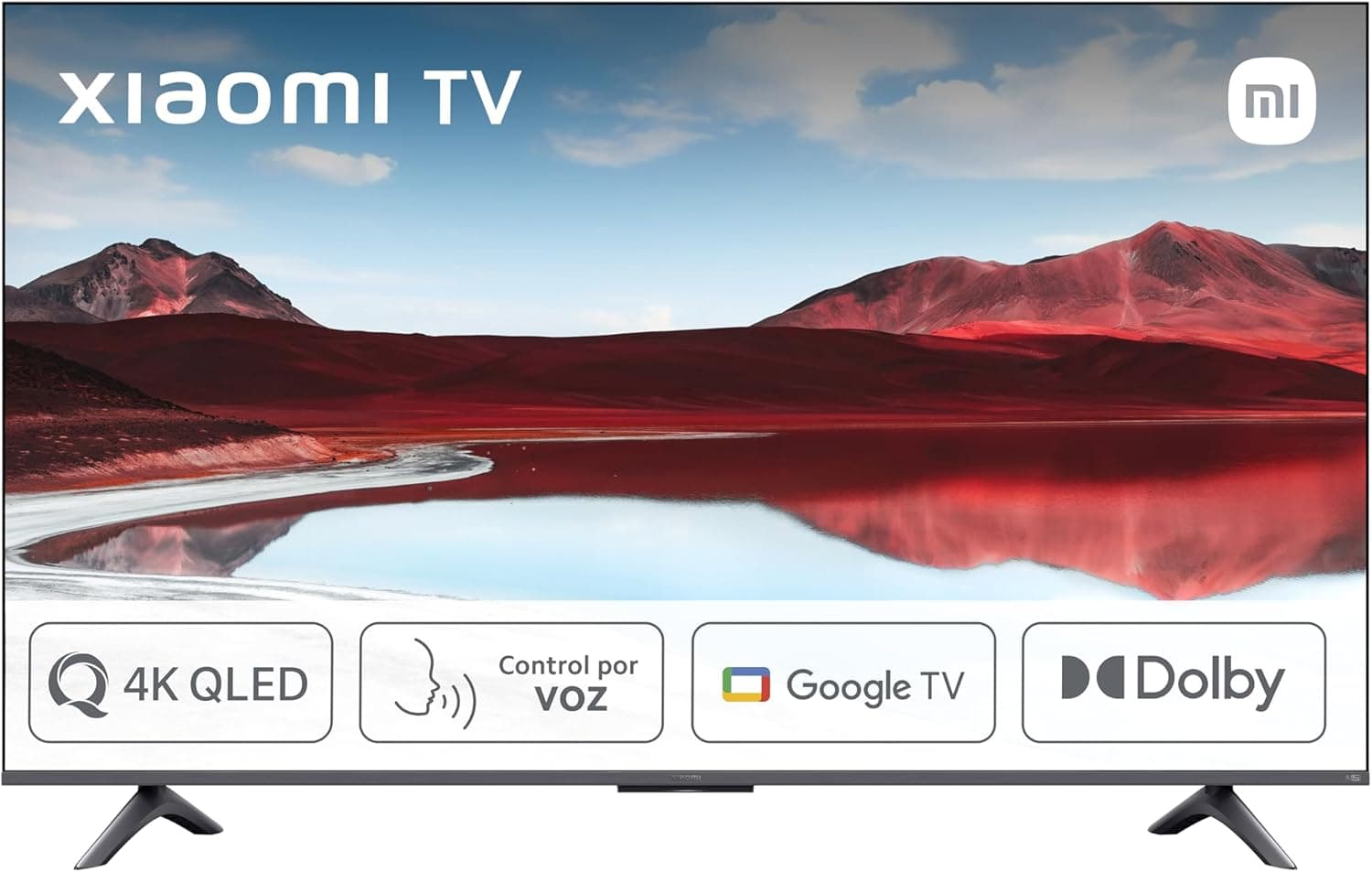 Xiaomi TV A Pro 2025 de 65", Smart TV 4K QLED, Google TV, controlo de voz, visão dolby, preto