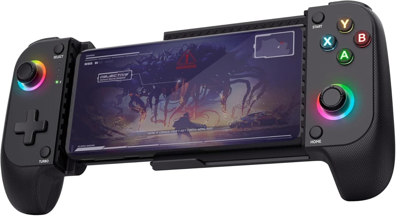 Trust Gaming GXT 735 Mylox | Comando sem fios Bluetooth com vibração dupla e iluminação LED compatível com PS5 Xbox iPhone Android