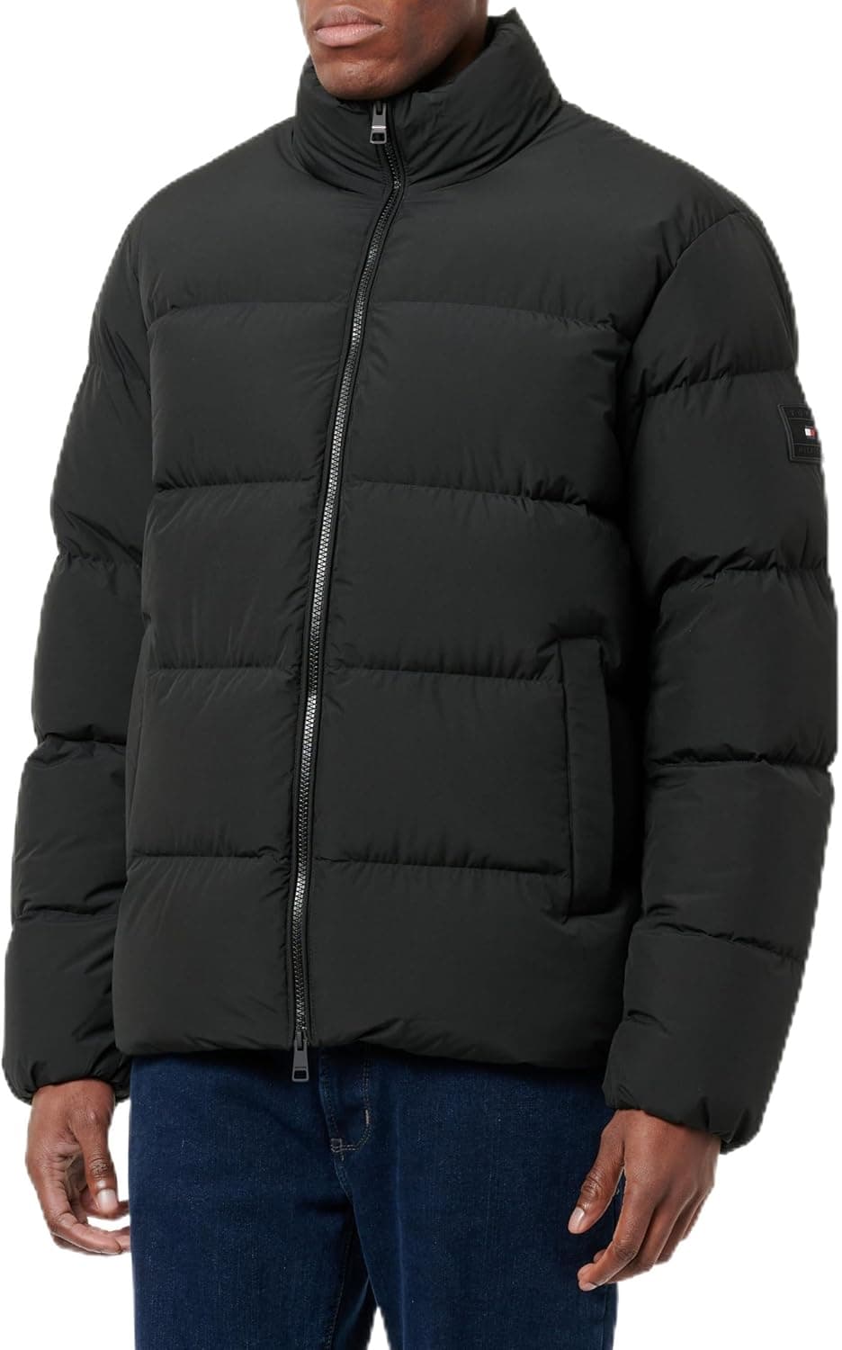 Tommy Hilfiger Casaco acolchoado para homem Down Puffer Jacket com bolsos