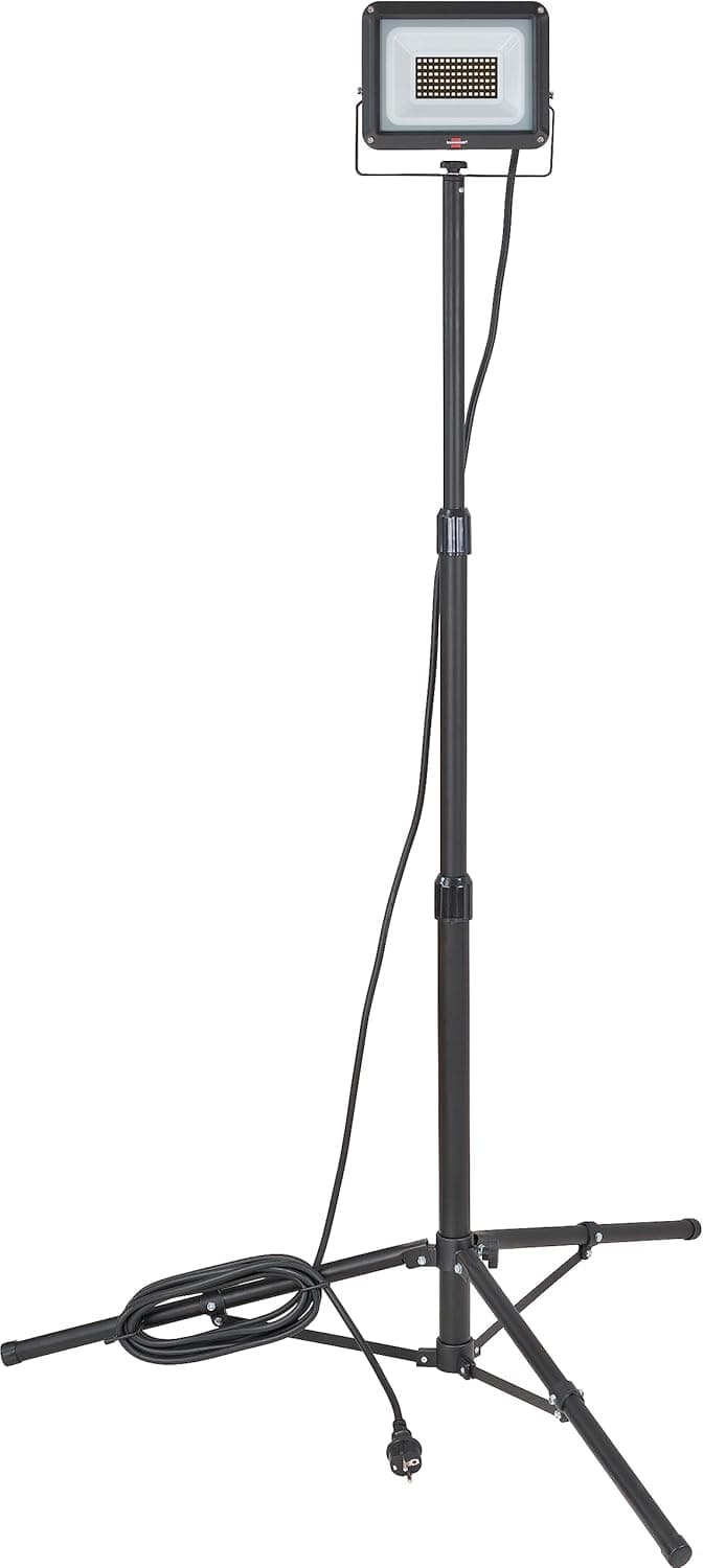 Brennenstuhl JARO 7060 T | Foco LED de trabalho com tripé 50 W 5800 lm e cabo de 5 m