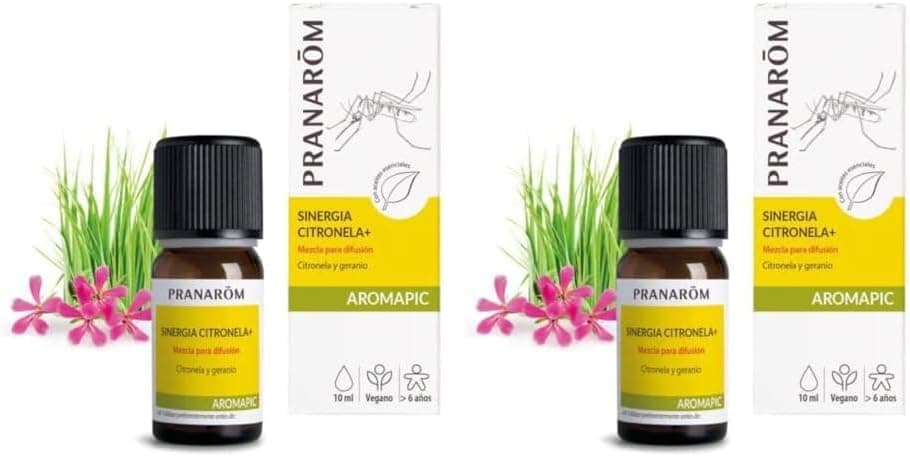 PRANAROM - Aromapic - Citronela corpo em spray bio - natural e bio - prevenção natural de picadas natural - aplicação fácil, mosquitos e insetos, 10 ml (embalagem de 2)