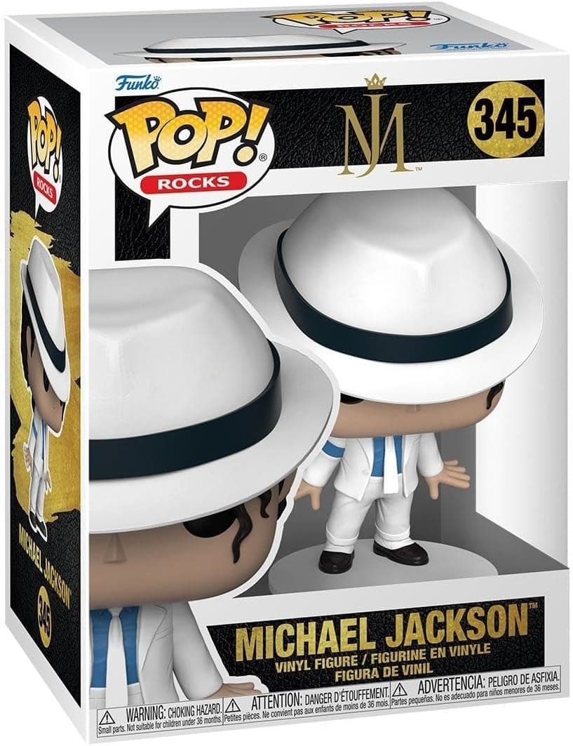 Funko Pop! Rocks: Michael Jackson - MJ - (lean) - Figura de vinil colecionável 
