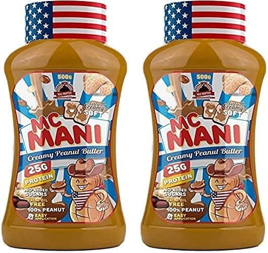 Max Protein Mc Mani - creme de amendoim, sabor suave, 500 g (embalagem de 2)