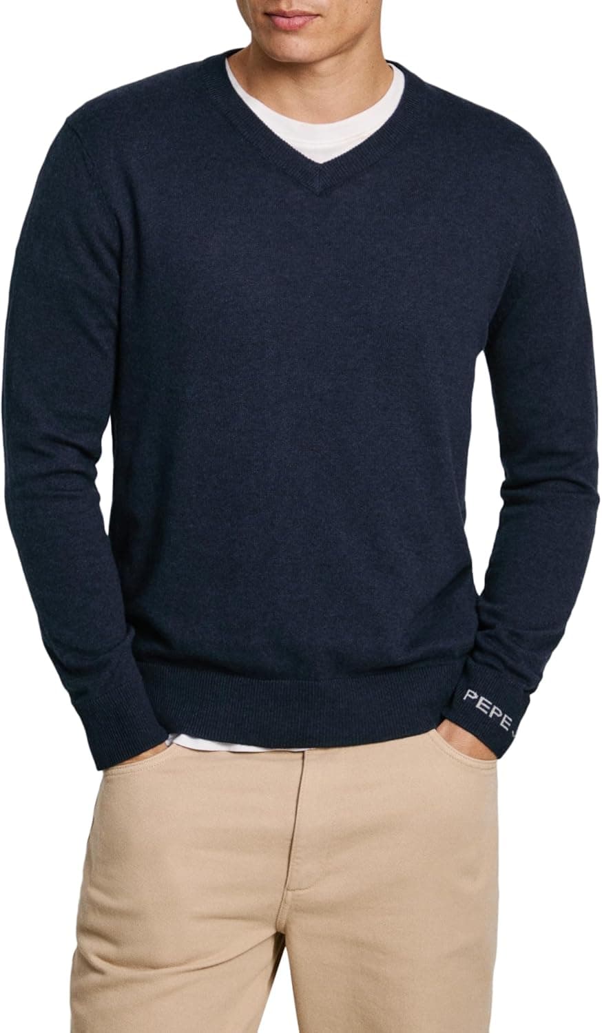 Pepe Jeans New Andre | Camisola de malha com decote em V para homem