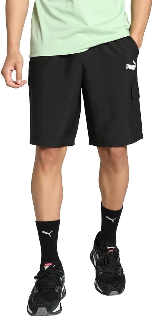 PUMA ESS Woven Cargo Shorts 9'' - Calções tecidos unissexo para adultos