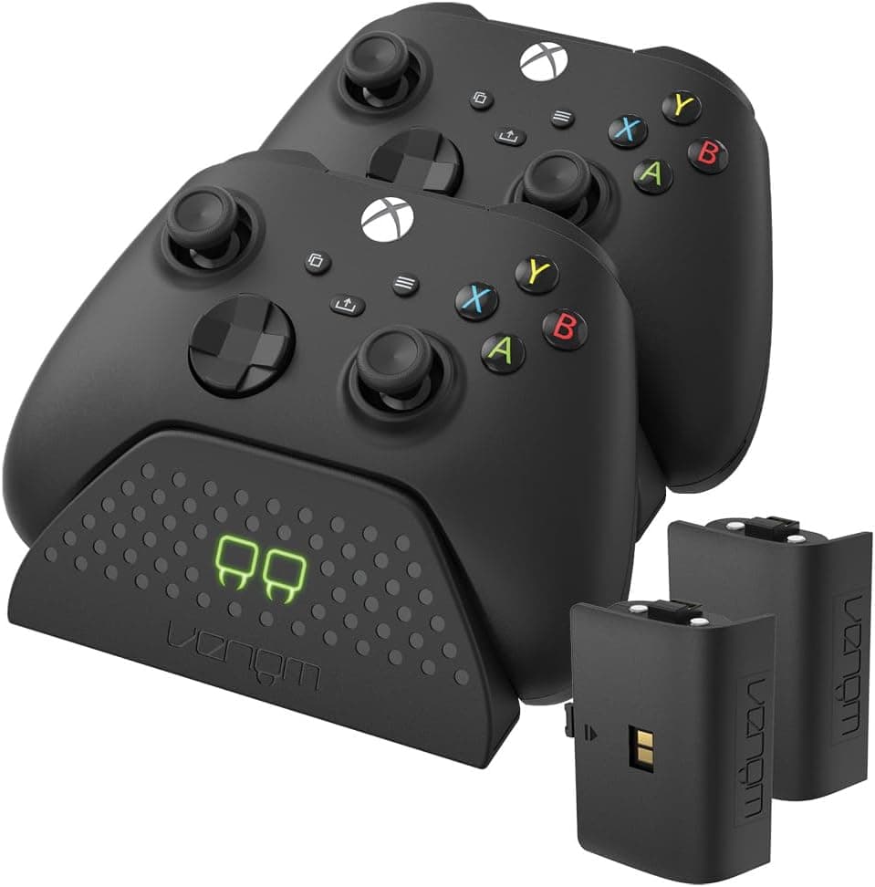 Base de Carregamento Dupla Venom com 2 Baterias Recarregáveis - Preto (Xbox Series X e S/Xbox One)