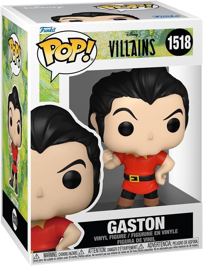 Funko Pop! Disney: Villains - Gaston - Disney Villains - Figura de vinil colecionável - ideia de presente - Mercadoria oficial - brinquedos para crianças e adultos - Fãs de Filme