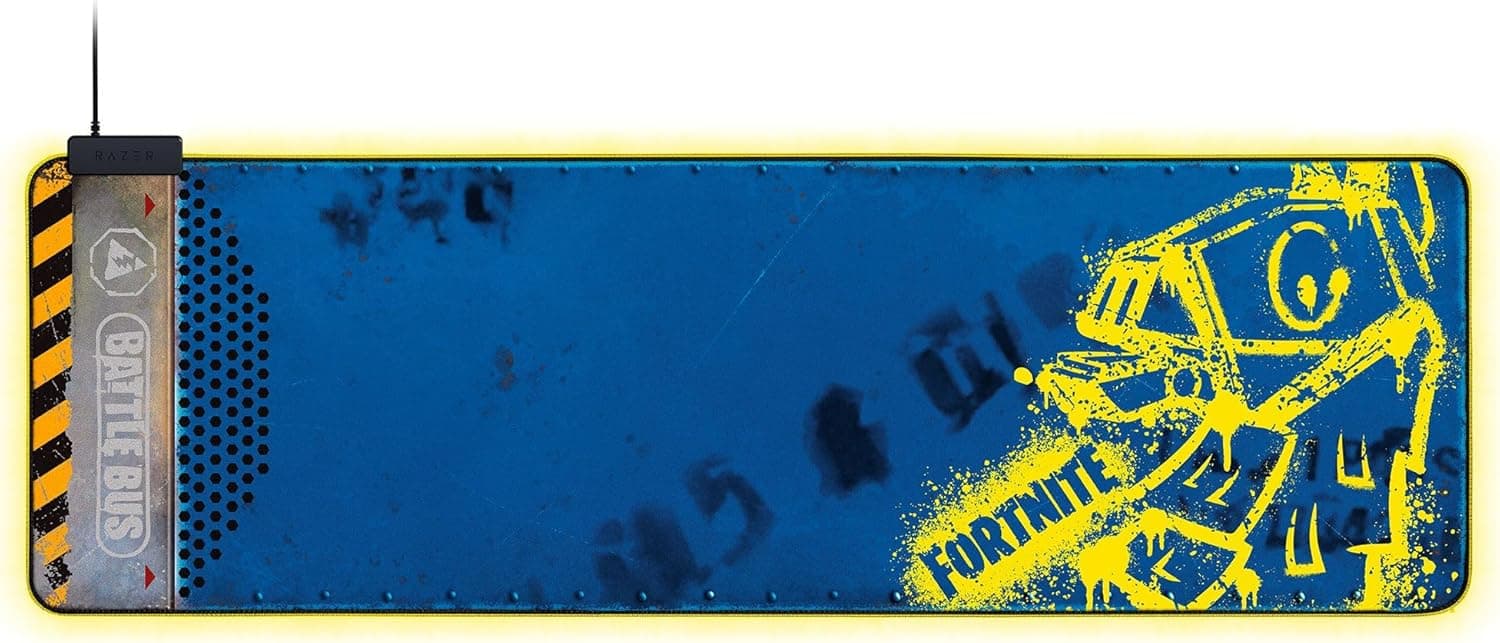 Razer Goliathus Extended Chroma Fortnite | Tapete XXL para rato gaming com iluminação RGB e superfície otimizada