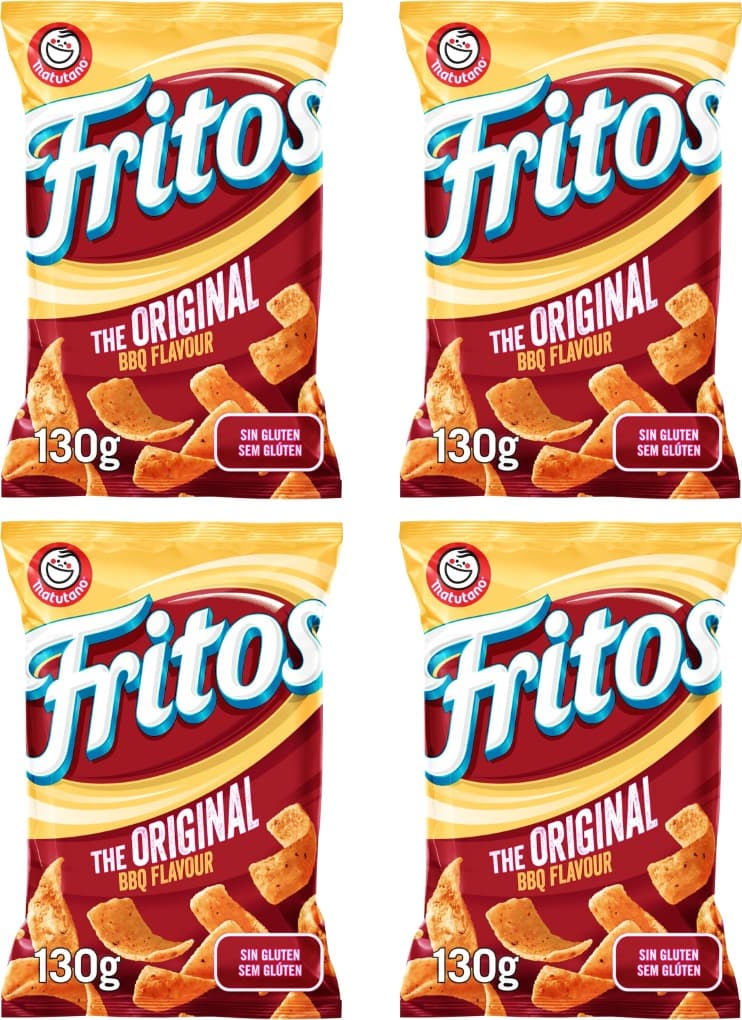 Matutano Fritos original, snack sabor a churrasco, saco individual de aperitivo, 130 g