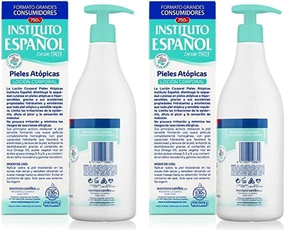 Instituto Español Loção corporal para pele atópica, 750 ml x 2