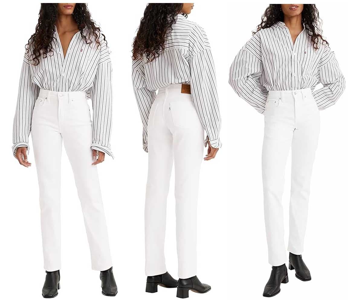Levi's 724 High Rise Straight Calças de ganga para mulher