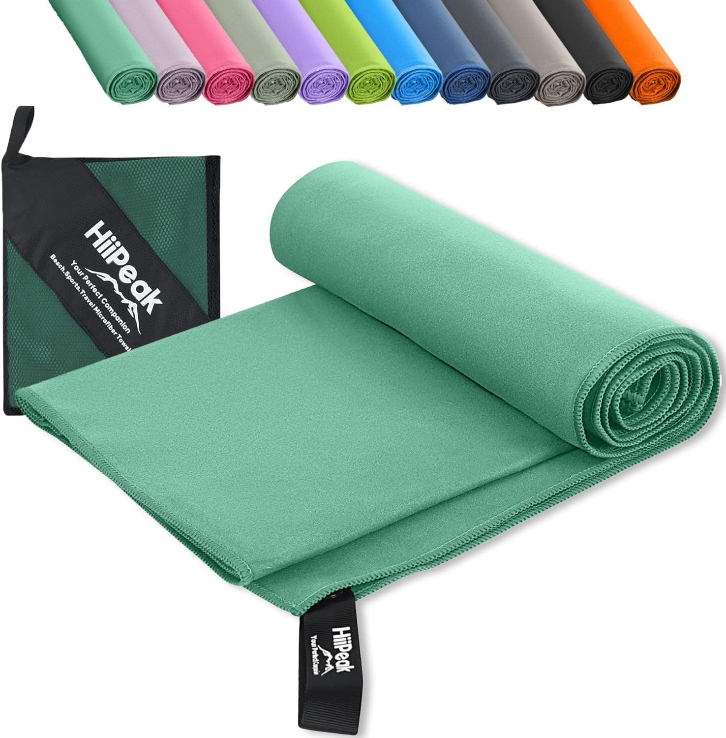 HiiPeak Toalhas de microfibra de ginásio grandes, toalha de ginásio compactas e de alta absorção, toalha ginásio para homem, mulher, ideal para ginásio, viagens e piscina, manutenção fácil