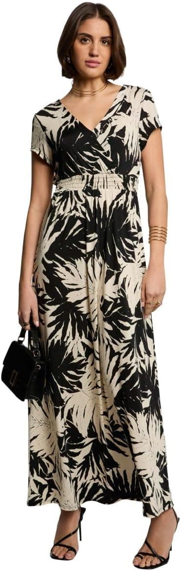 Morgan Raros | Vestido casual multicolorido para mulher em poliéster com corte elegante