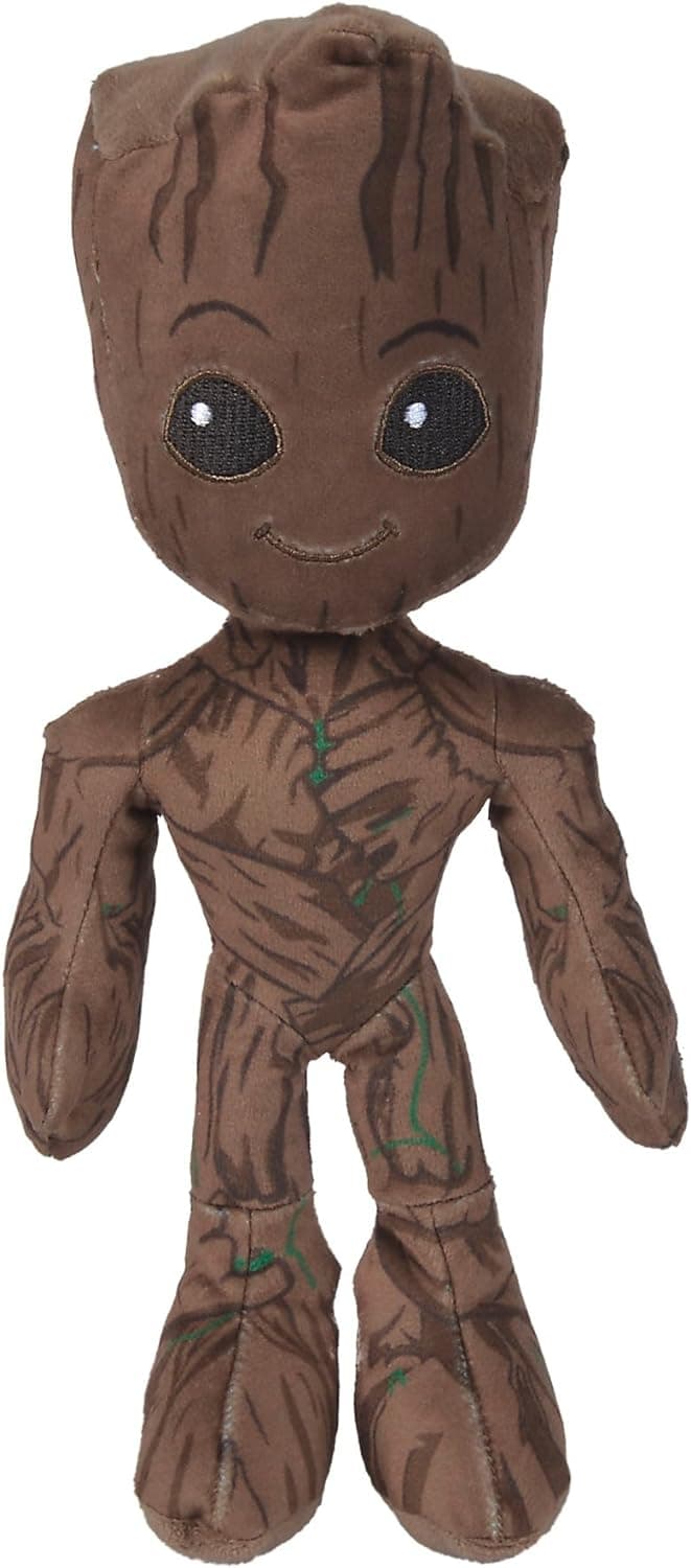 Simba 6315875835 Disney Marvel Groot - figura de peluche (25 cm), design de guardiões da galáxia