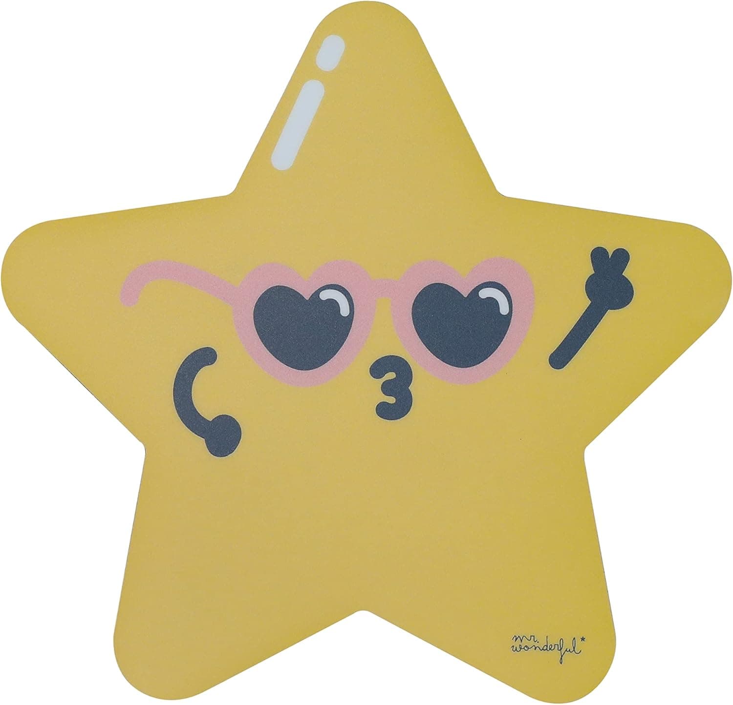 Mr Wonderful Tapete de rato, tapete de fibra extra fino para computador com base de borracha antiderrapante, para rato com cabo ou sem fios PC/Mac estrelas