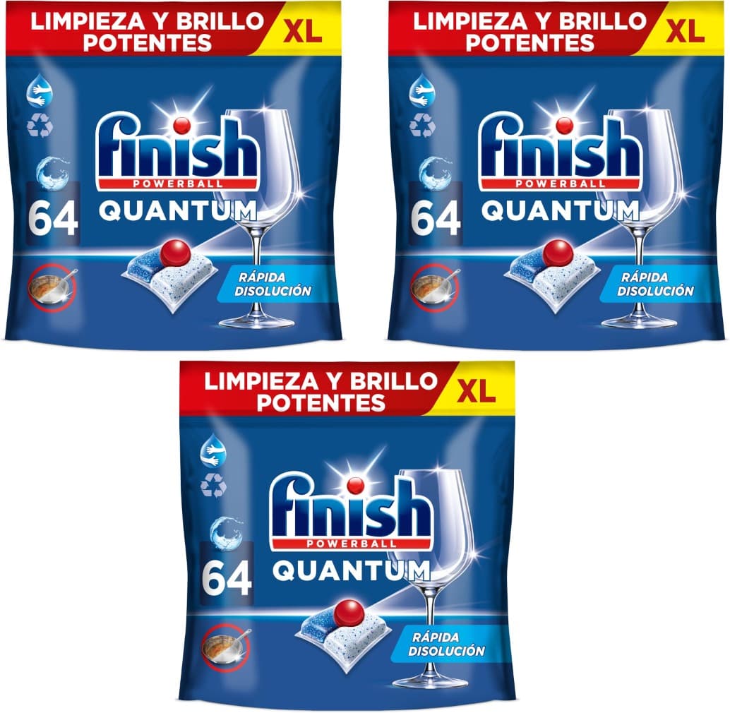 Finish Quantum, Pastilhas para máquina de lavar loiça, 192 pastilhas