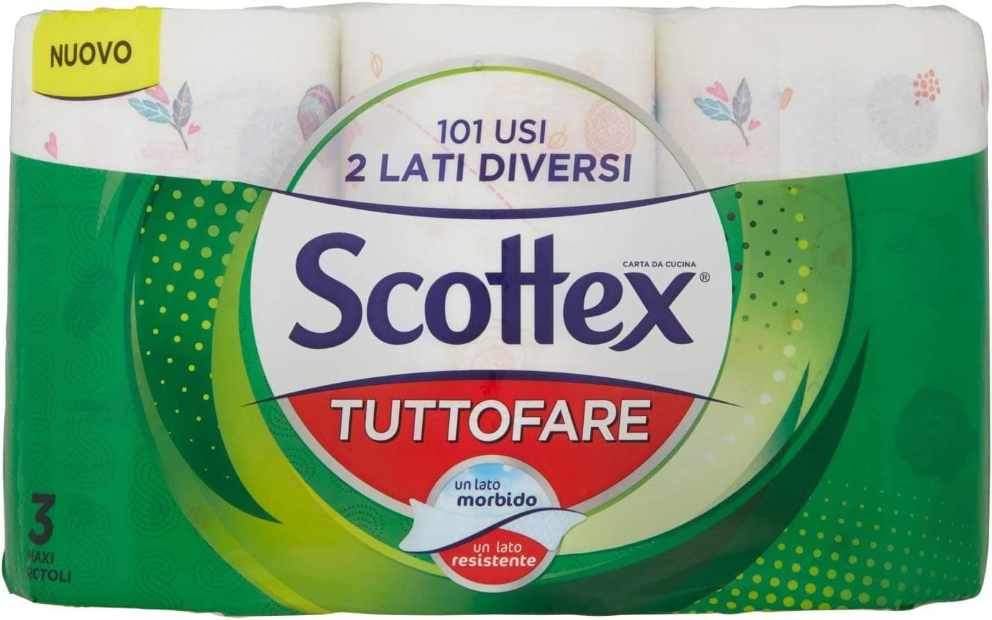 Scottex Tuttofare | Rolo de cozinha dupla face pack de 3 unidades