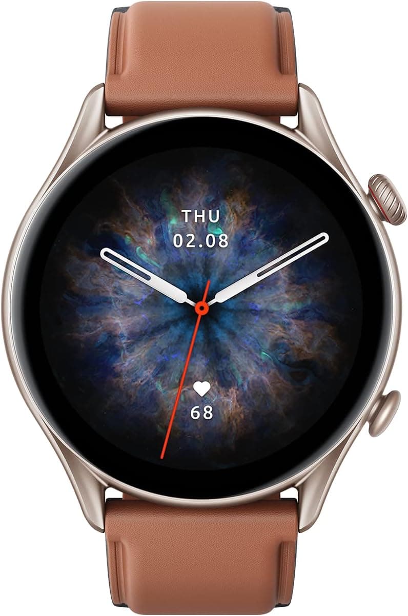 Amazfit GTR 3 Pro 46 mm Smartwatch desportivo ecrã AMOLED frequência cardíaca sono stress monitorização de SpO2 150+ modo desportivo GPS Bluetooth chamadas controlo de música Alexa preto