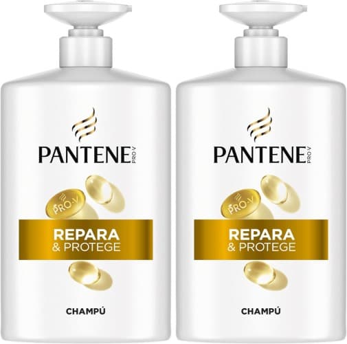 Pantene Pro-V Repara e protege champô 1 L, dispensador, cabelo seco e danificado. Limpa e protege as ligações empilhares. Sem silicone. Active Nutri-Plex