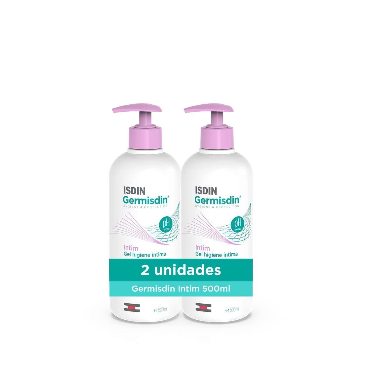 ISDIN Germisdin Higiene Íntima, gel suave de uso diário. Protege, hidrata e regula o pH da zona íntima