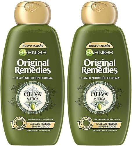 Garnier Original Remedies Oliva Mítica | Champô nutrição extrema para cabelo seco e sensibilizado 300 ml