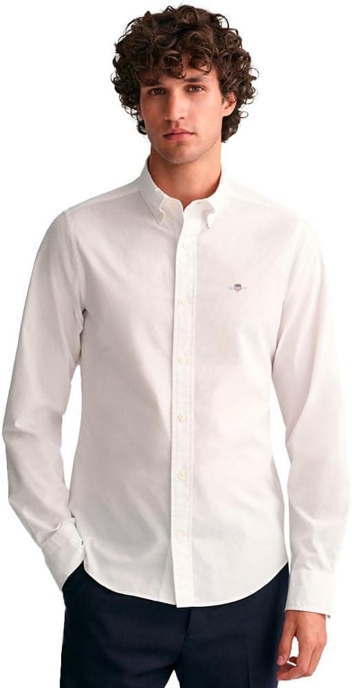 GANT Slim Poplin Shirt camisa de vestir para homem