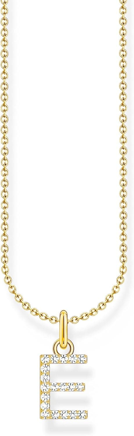 THOMAS SABO Colar com letras em prata de lei 925 e zircões KE2240 - KE2265