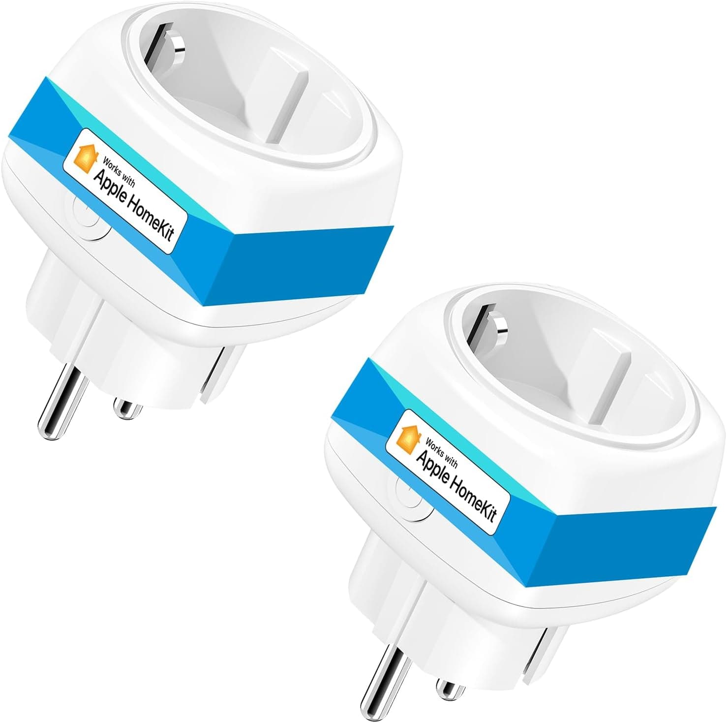 Meross Mini WiFi tomada inteligente, mini tomada WiFi compatível com HomeKit Siri, Alexa, Google Assistant e SmartThings, Wi-Fi Smart Plug, 2 pacotes