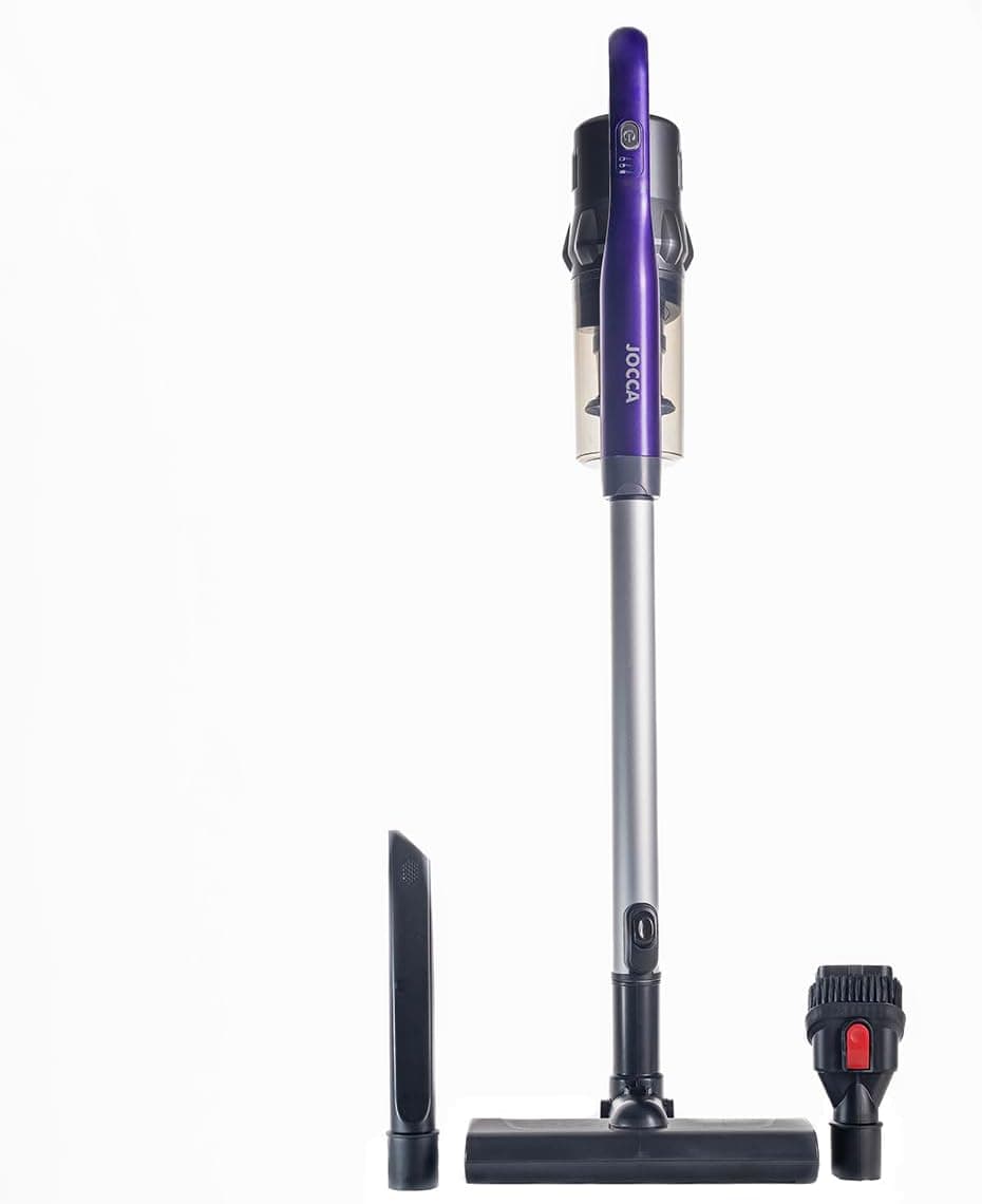 Jocca Aspirador sem cabo, aspirador vassoura/potente de 150 W/leve/alta potência de sucção/depósito desmontável (150 W leve)