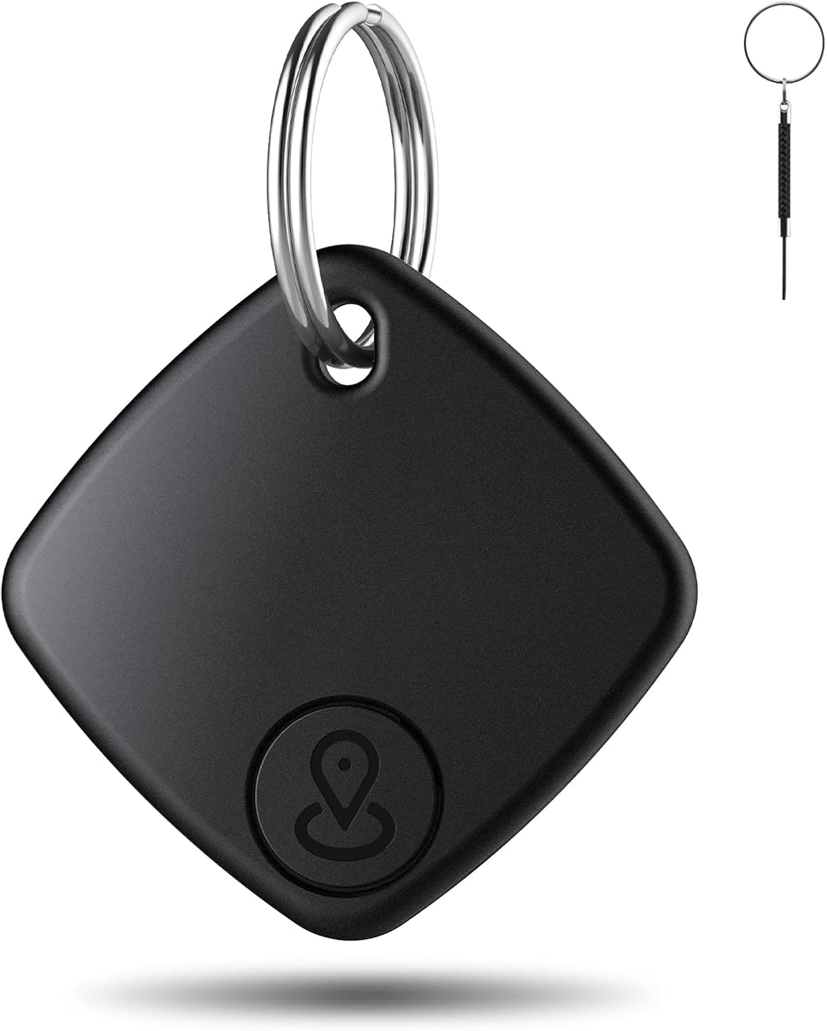 Air Tag Smart Tracker localizador funciona com Apple pesquisar (apenas iOS), localizador de objetos Bluetooth com cordão/porta-chaves, rastreador para carteiras/chaves/bagagem