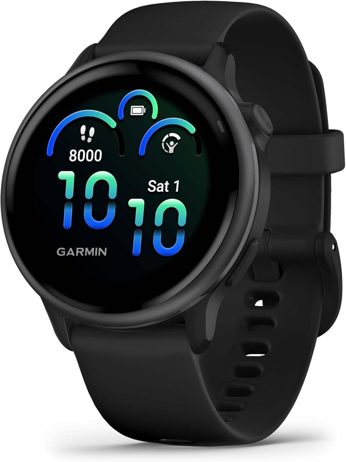 Garmin Vivoactive 6, Smartwatch com GPS, ecrã AMOLED, funções essenciais de saúde, treino de mobilidade, treino avançado do sono e até 11 dias de autonomia, preto