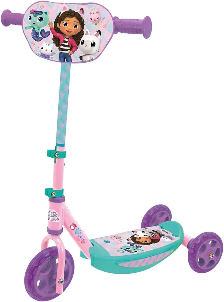 Smoby - Scooter Gabby`s Dollhouse- Scooter de 3 rodas, guidão regulável em altura, chassis de metal robusto, até 20 kg A partir de 3 anos. (7600750912)