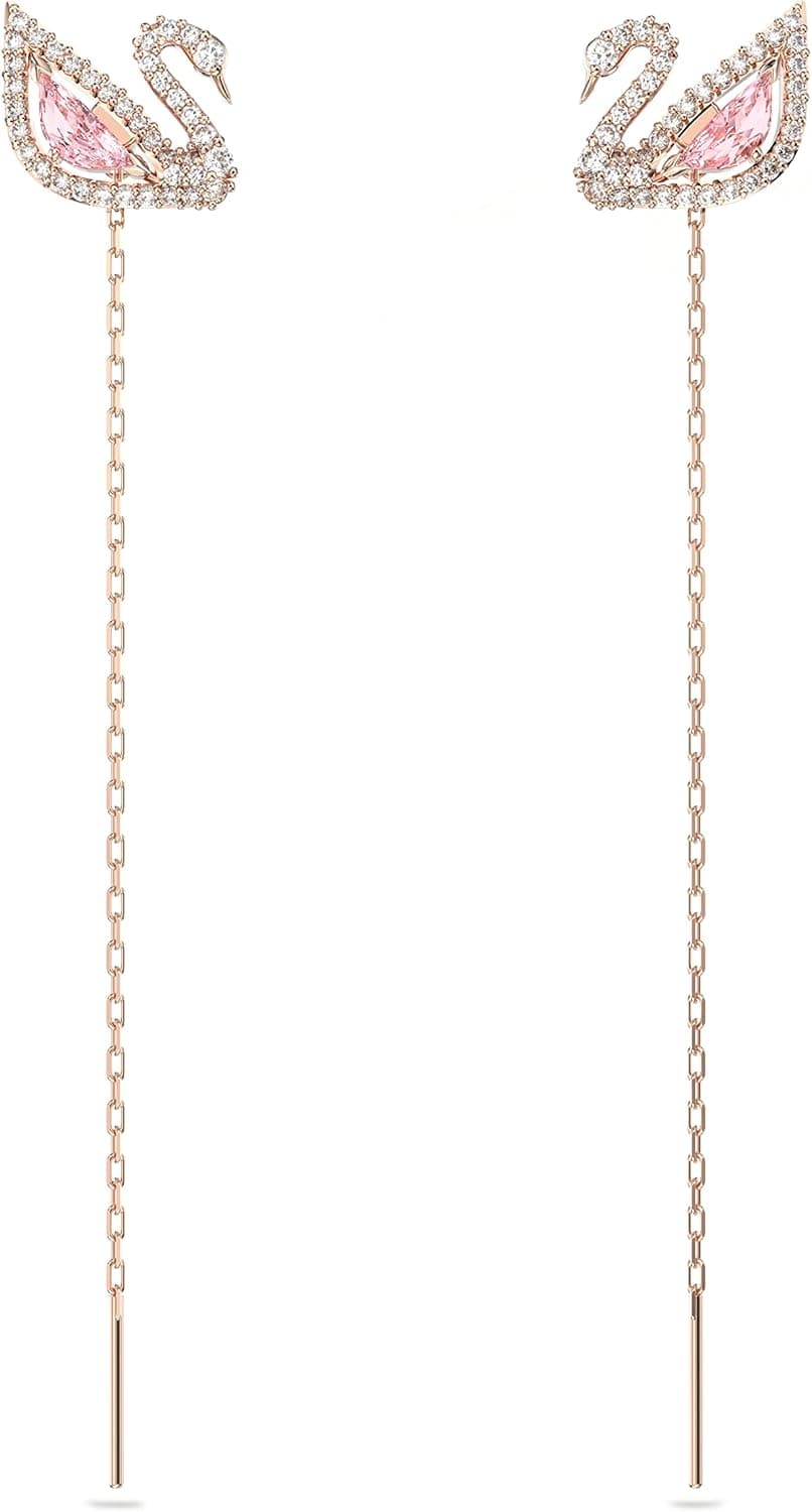 Swarovski Swan | Pulseira e brincos com cristais brilhantes para mulher