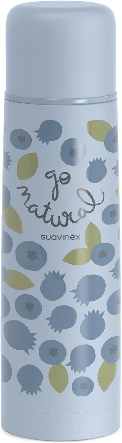 Suavinex Thermos | Garrafa térmica em inox para bebidas quentes e frias 500 ml com fecho hermético para crianças