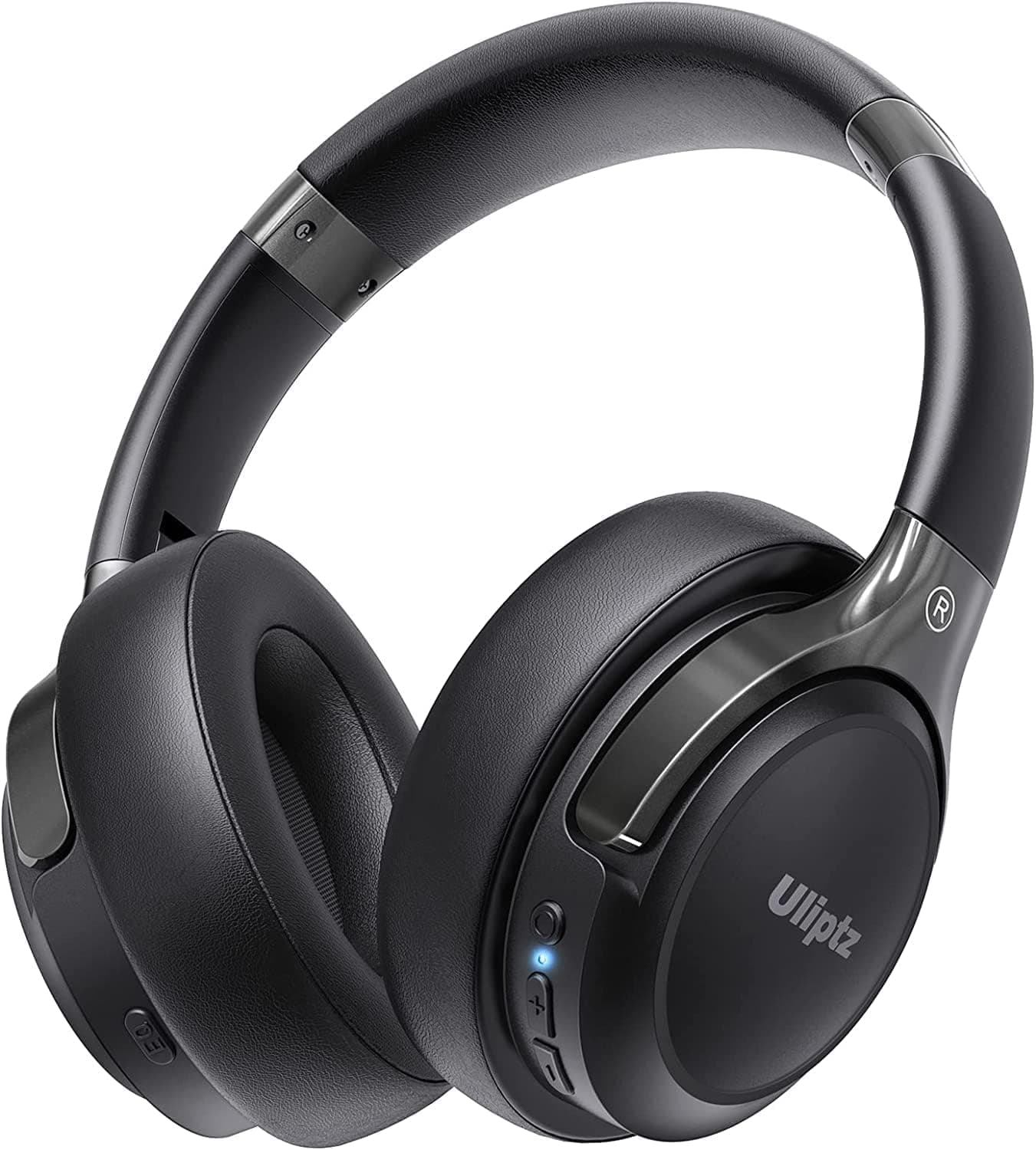 Uliptz Auriculares sem fios Bluetooth, 65 horas de reprodução, 6 modos de som EQ, auriculares sem fios fita estéreo HiFi com microfone, auriculares Bluetooth 5.3 para PC/telefone