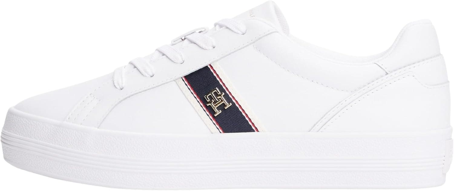 Tommy Hilfiger Sneaker | Sapatilhas casuais de mulher com sola vulcanizada e logótipo