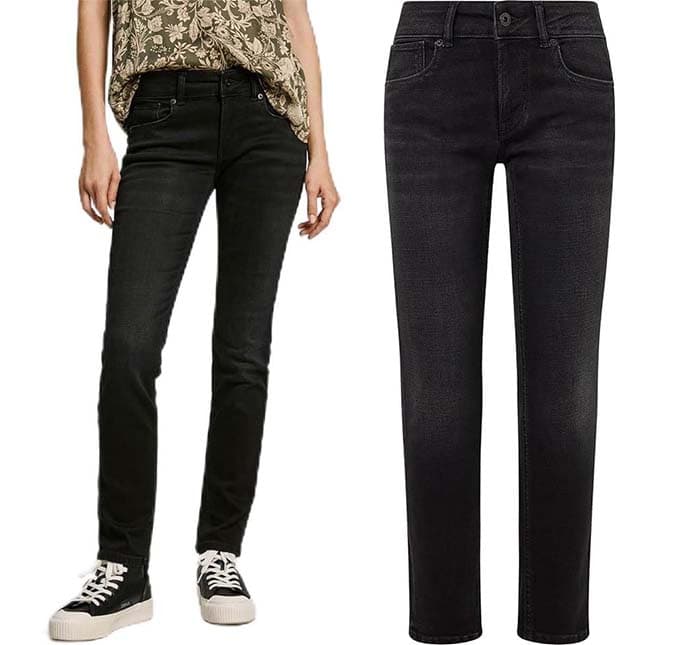 Pepe Jeans Fit Slim e Brooke Calças para mulher