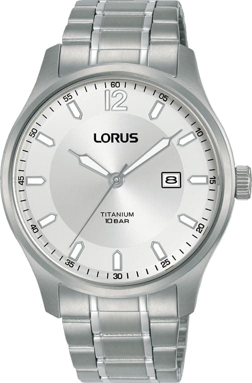 Lorus Silver | Relógio analógico masculino em titânio