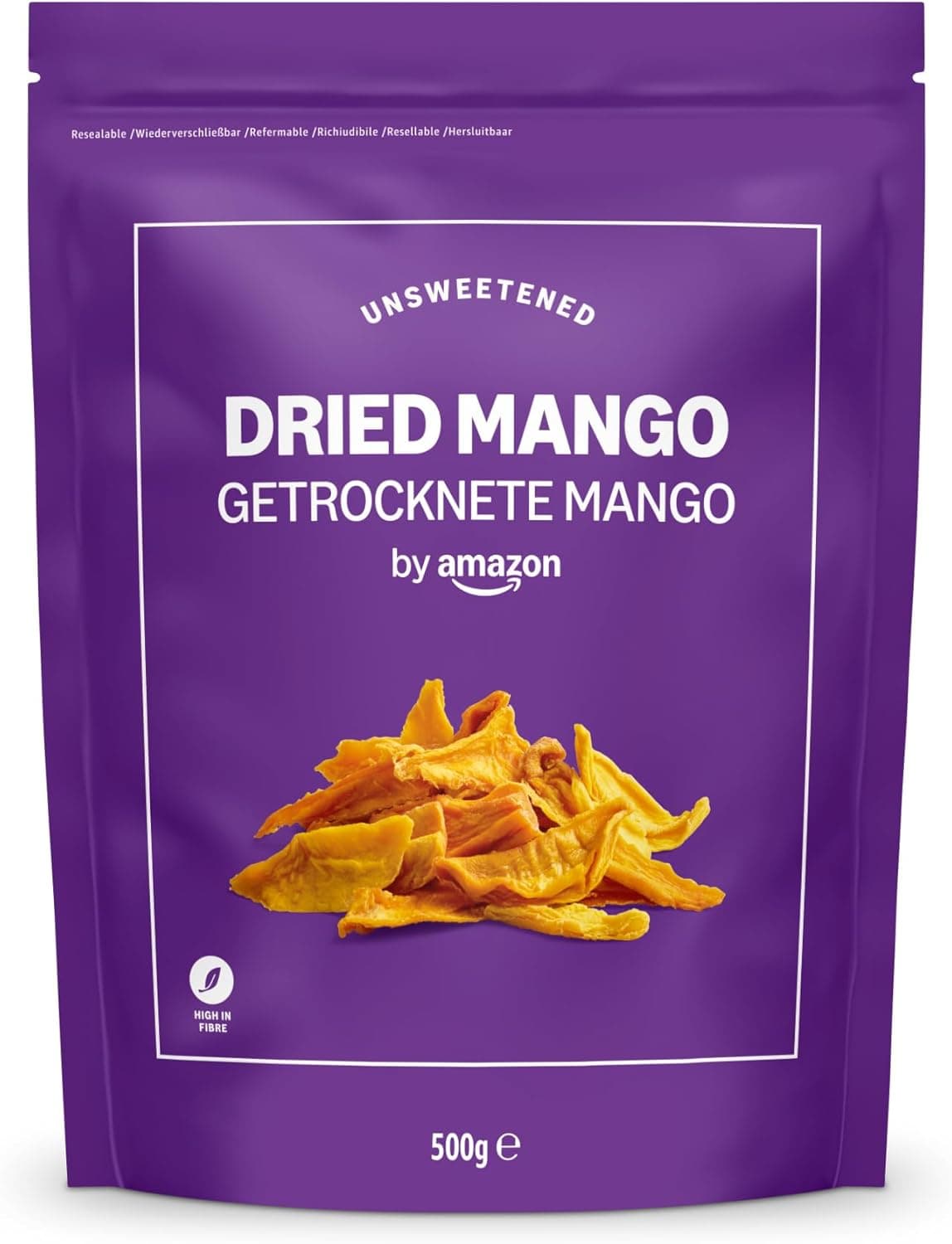 by Amazon Manga Desidratada | Snack de manga seca em pedaços, 500 g