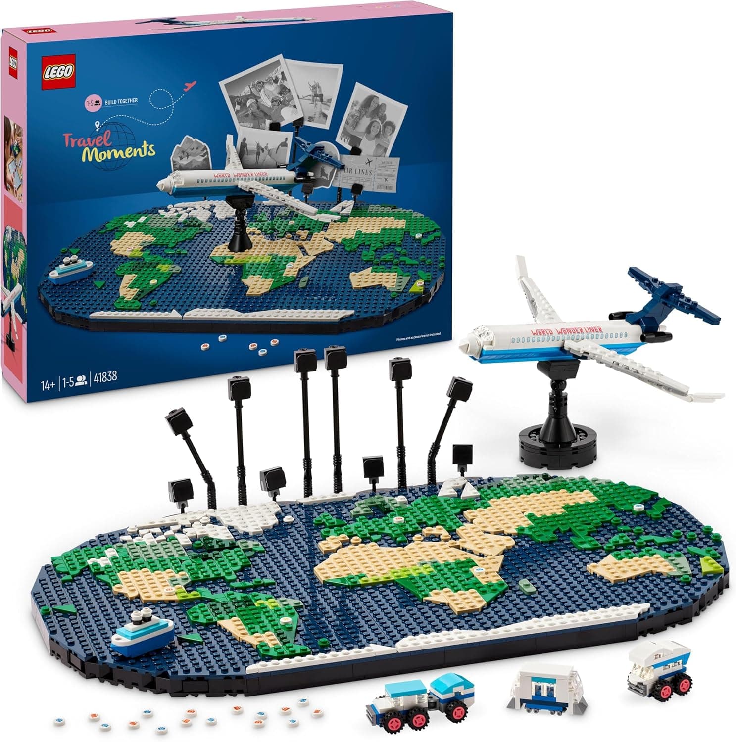 LEGO 41838 | Brinquedo de construção Momentos de Viagem com suporte de fotos para crianças a partir dos 14 anos