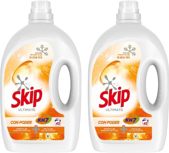 Skip Detergente líquido Ultimate KH7 45 lavagens x 2