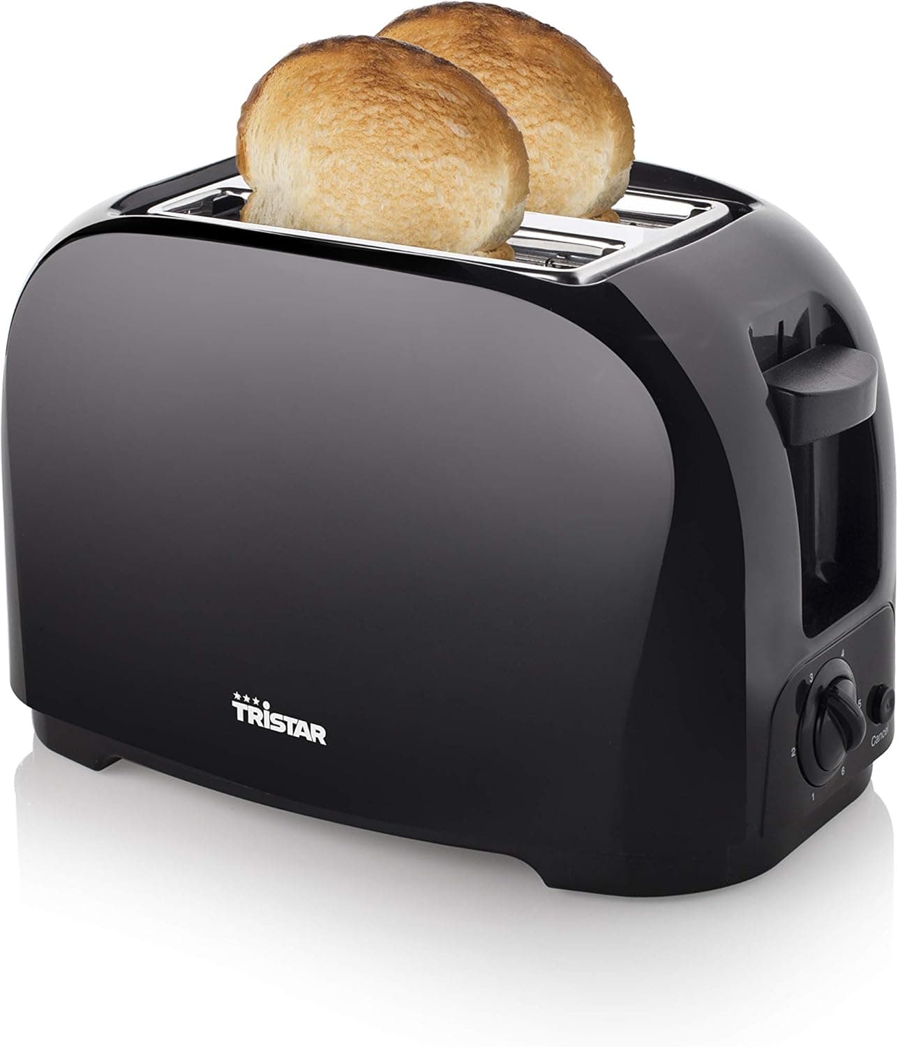 Torradeira Tristar Br1025, potência de 800 W, 6 funções ajustáveis, bandeja removível para migalhas, suporte para pão