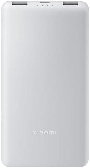 Xiaomi Power Bank 10000 mAh 22,5 W Lite GL, Power Bank com carregamento rápido bidirecional de 22,5 W, no máximo 3 portas de saída, seguras para levar no avião, branco