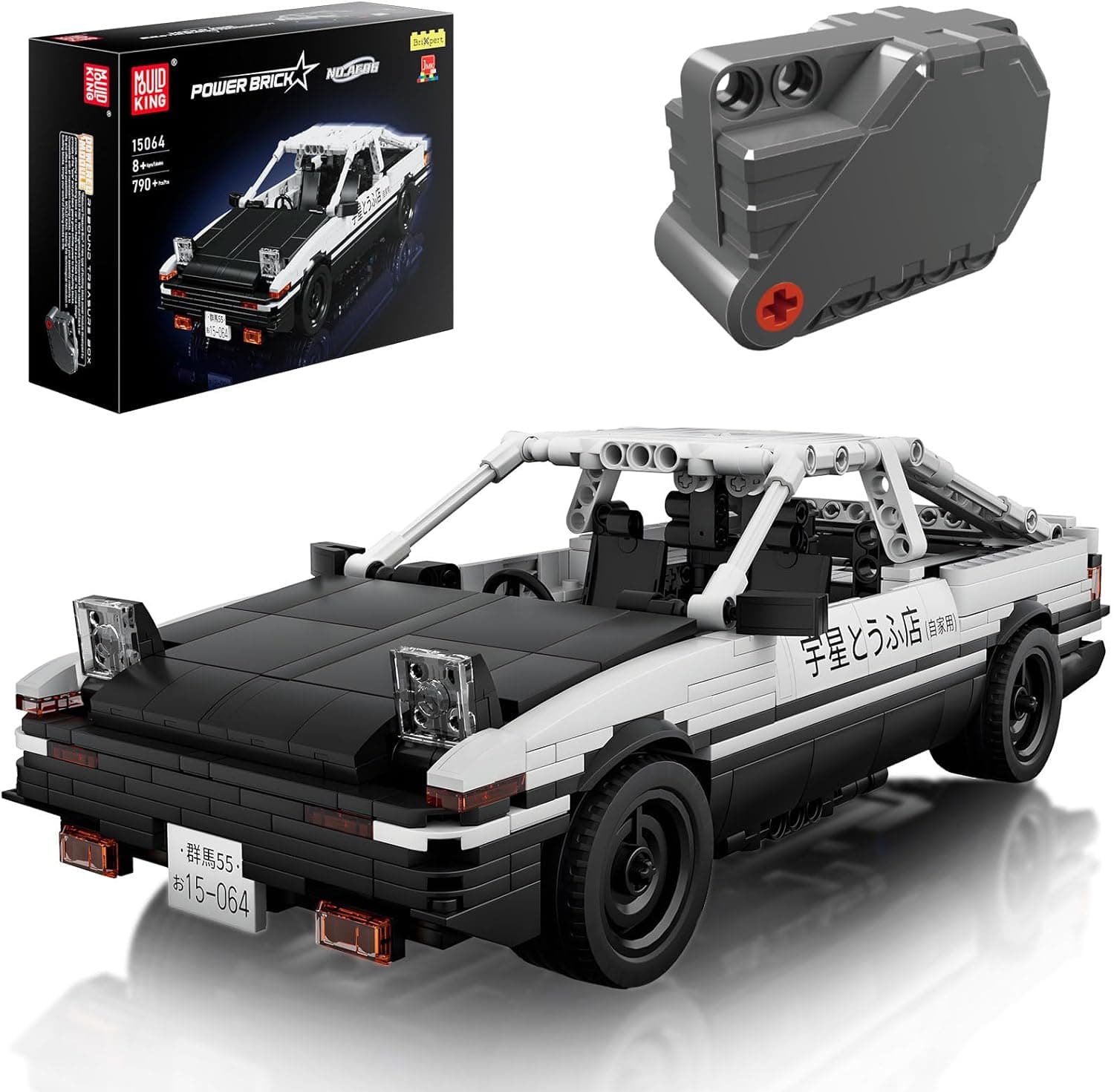 Mould King 15064 Technik AE86 Speed Champion - Blocos de construção para carro desportivo com motor de retração, brinquedo de construção, presente para adultos e adolescentes (790 peças)