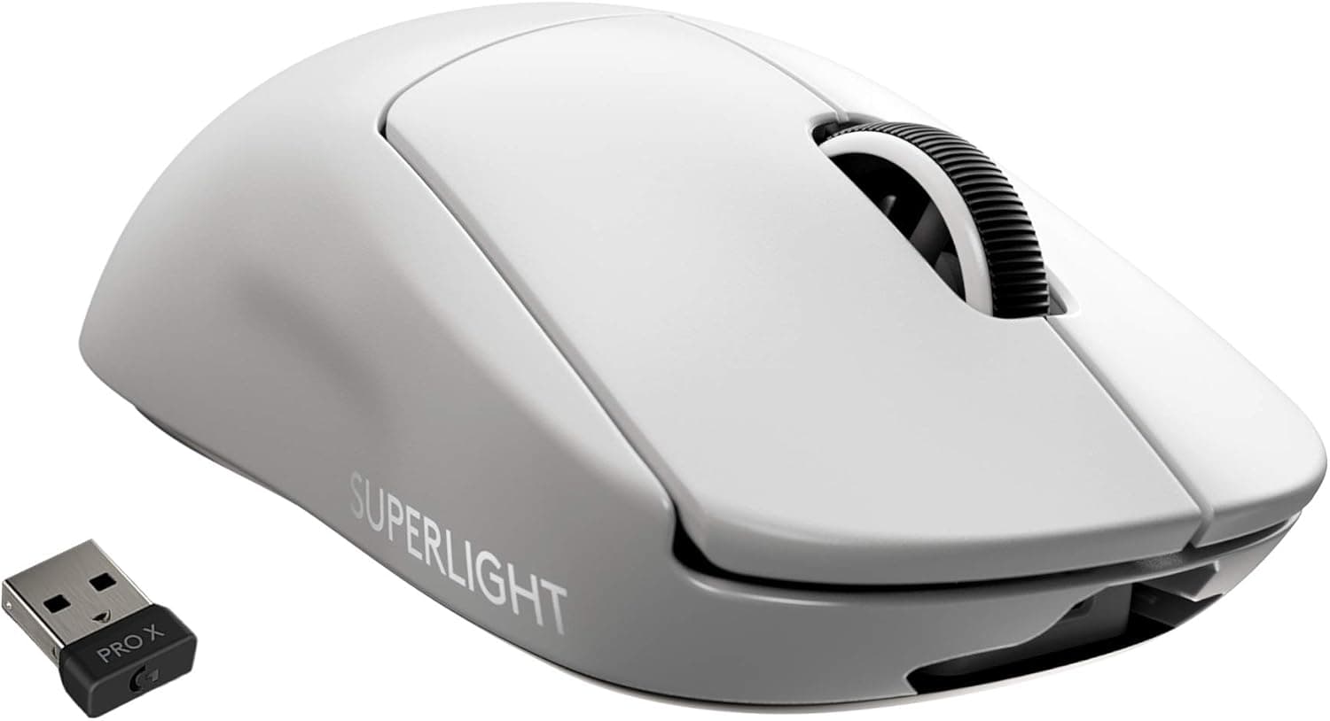 Logitech G PRO X SuperLIGHT Rato Gaming sem fio, Captor HERO 25K, 25,600 DPI, ultraleve com 63 g, peso reduzido, 5 botões programáveis, bateria longa duração, PC/Mac, branco